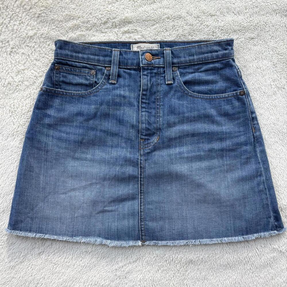 Madewell Women's Blue and Navy Skirt
